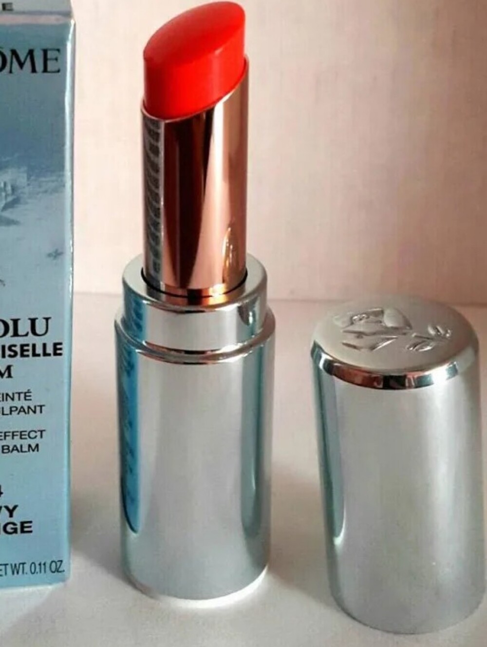 Lancome L’Absolu Mademoiselle Balm – 004 Dewy Orange – Plumping Tinted Lip Balm